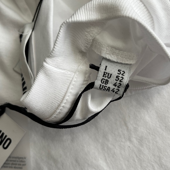 NWT - Moschino Couture! Belt Logo Print Short Sleeve T Shirt - L, XL - Picture 10 of 11